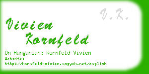 vivien kornfeld business card